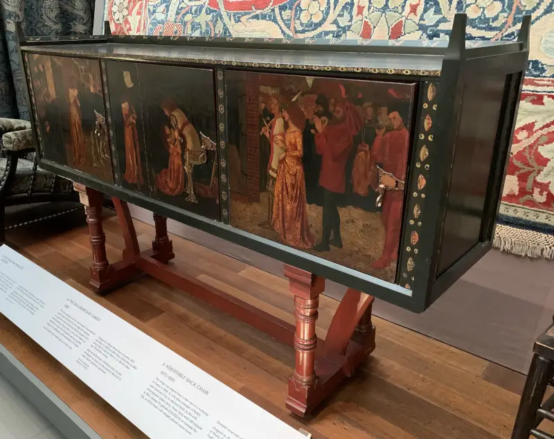 William Morris Painted Cabinet